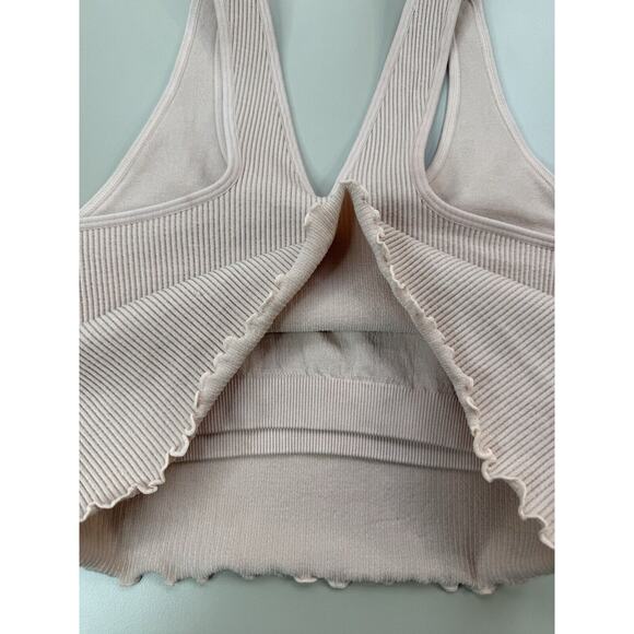 Spiritual Gangster NWT Women’s Crop Tank Size XS S Pink Ballet Ribbed Revolve - Picture 10 of 11